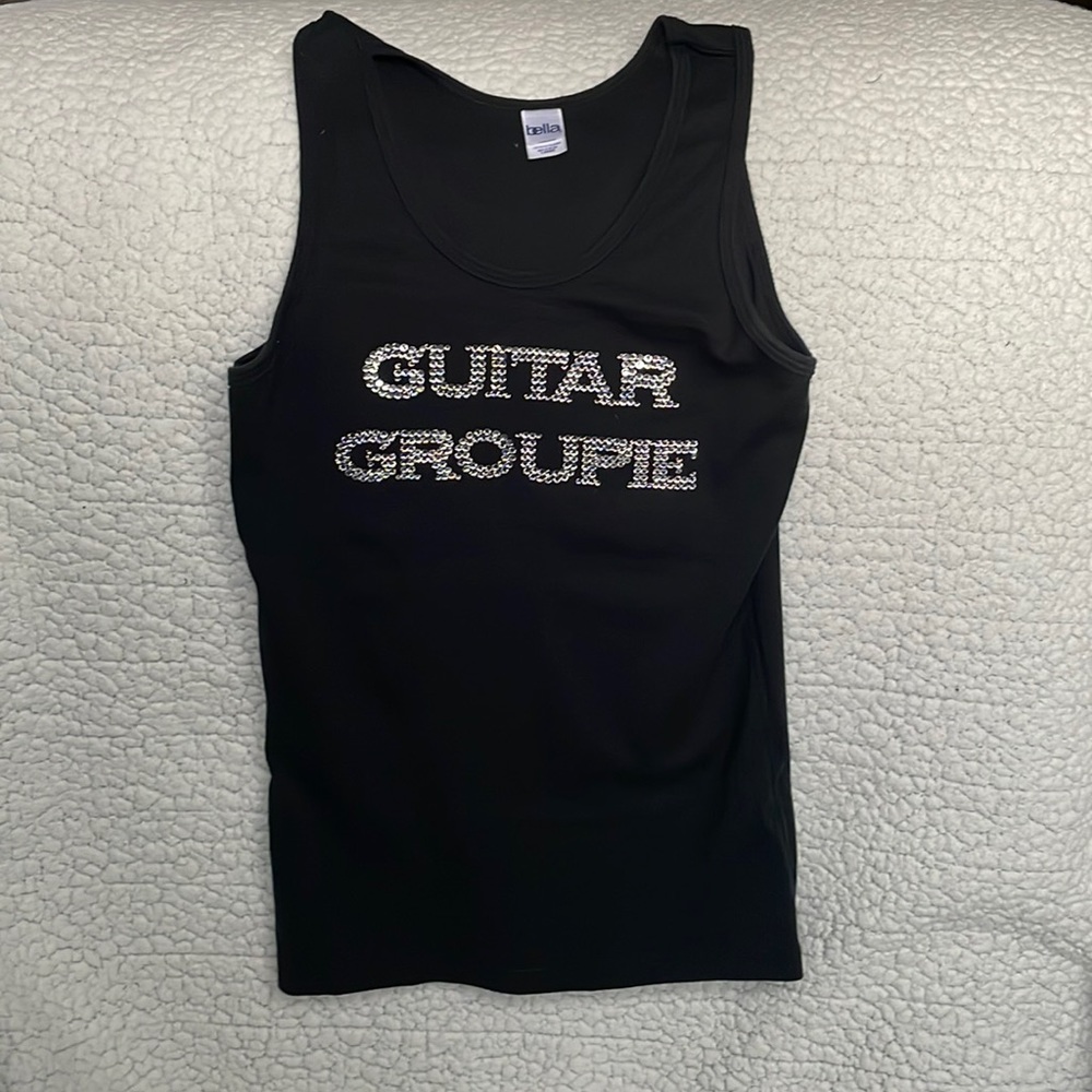Custom Music Black tank top